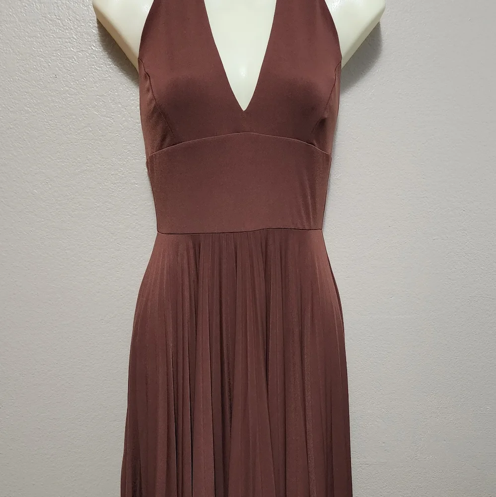 Pleated Halter Dress Max & Cleo - Picture 3 of 12